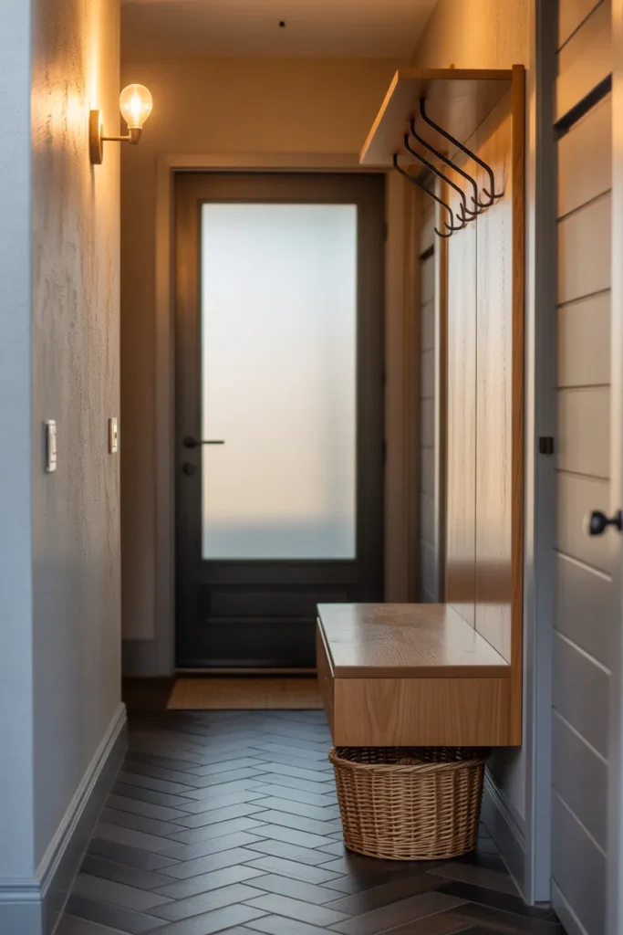 Floating Bench With Hidden Storage