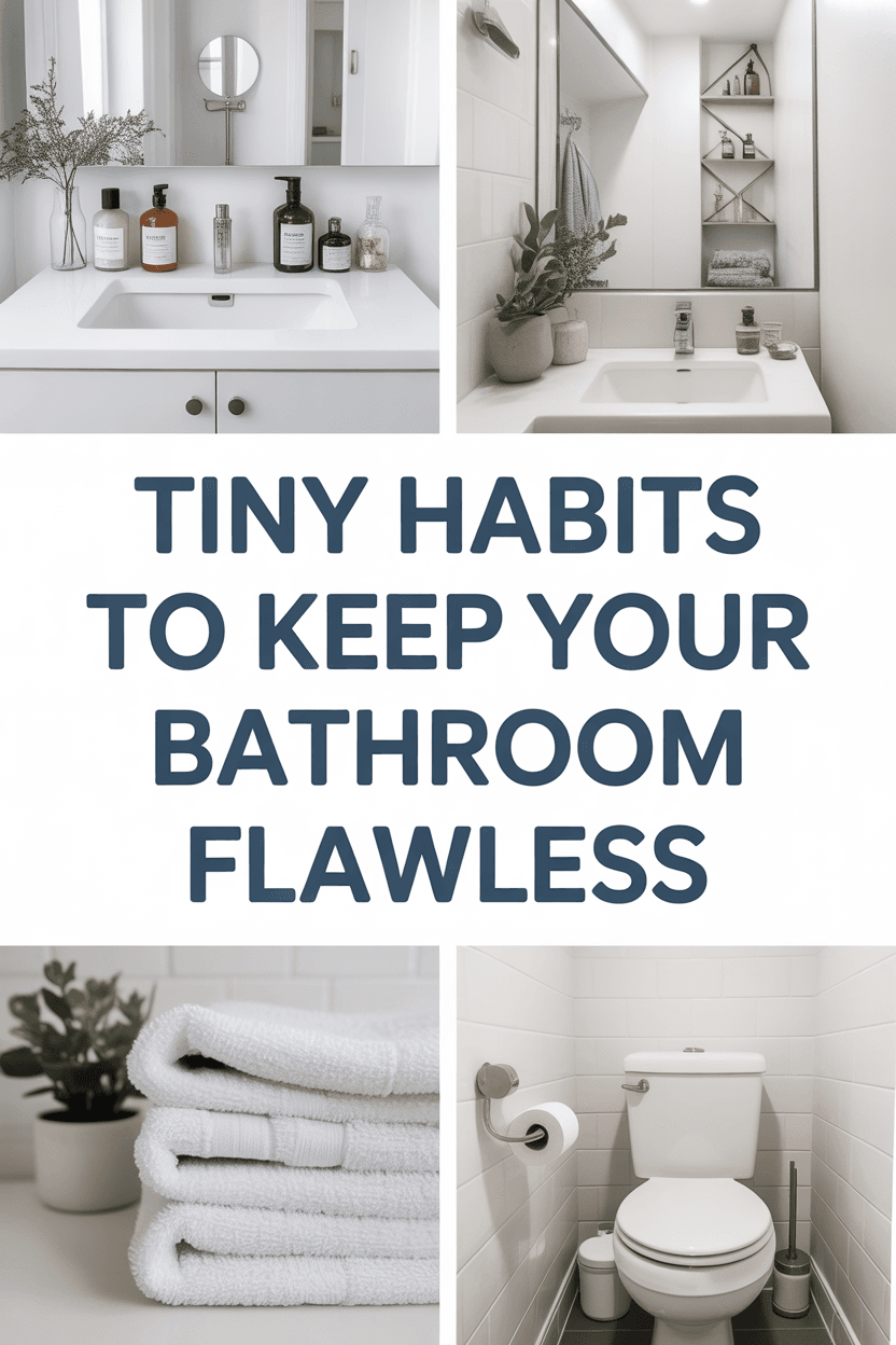 Habits to Keep Your Bathroom Flawless