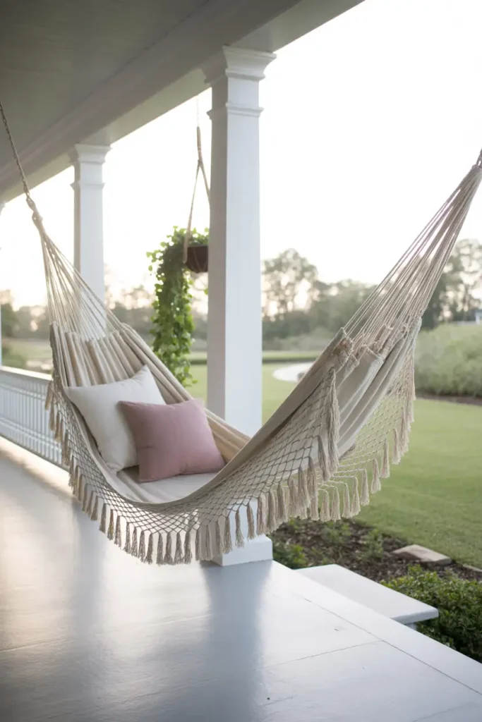 Hang a Porch Hammock
