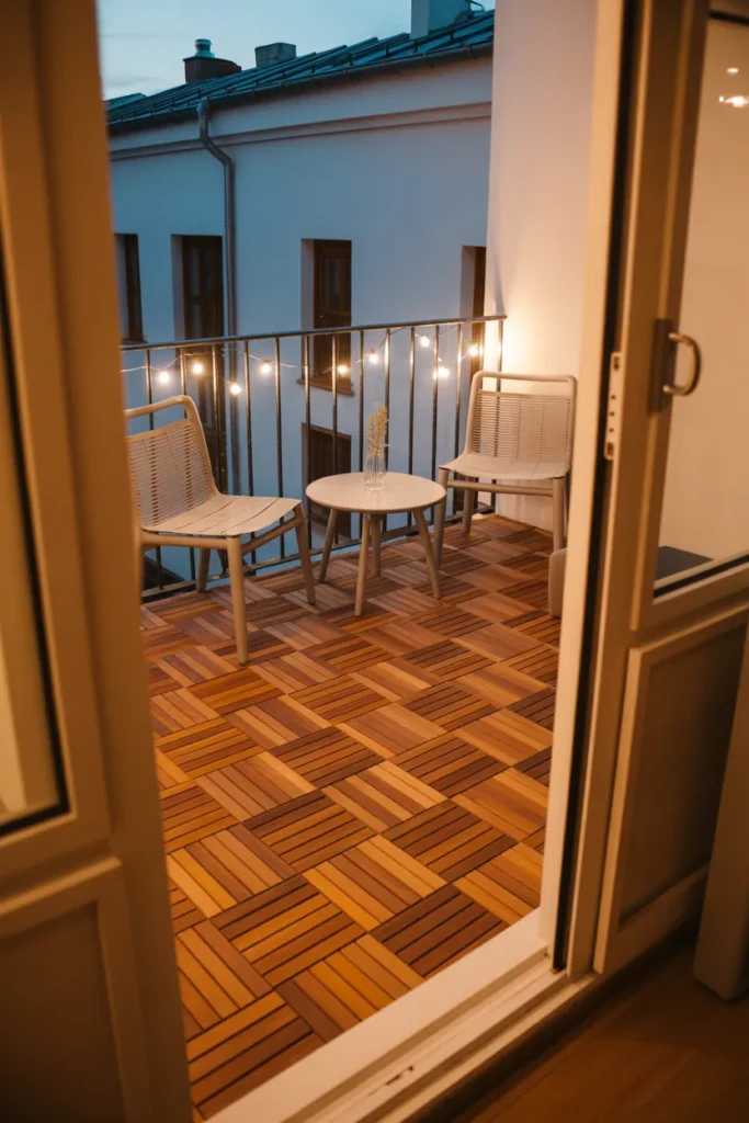 Lay Interlocking Deck Tiles Over a Concrete Balcony Floor