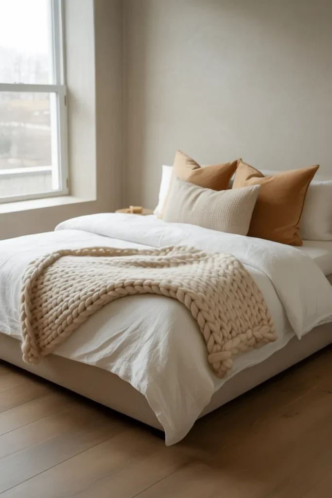 Layer Your Bedding With Texture, Not Just Color