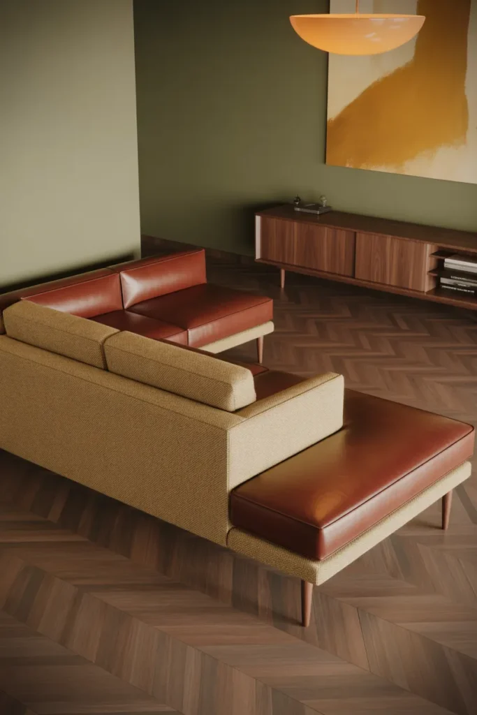 Mid-century modern living room
