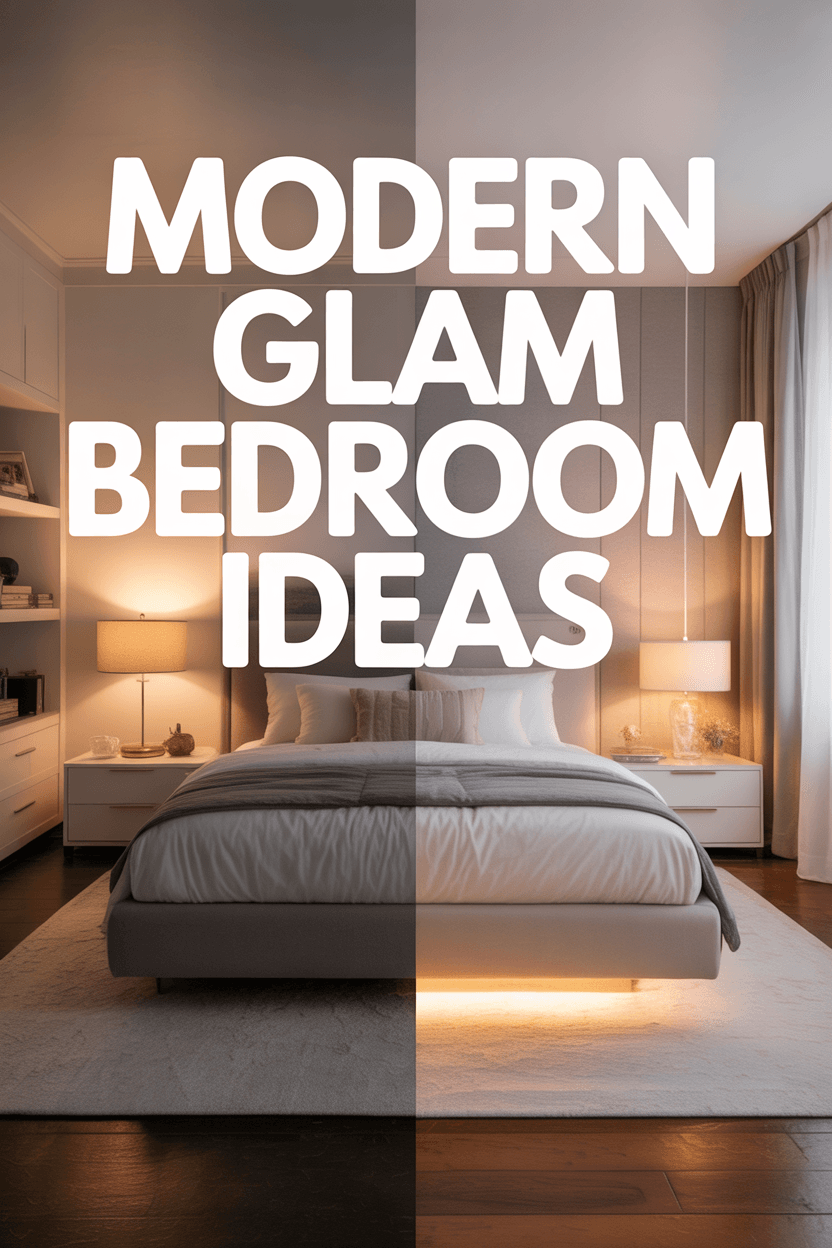 Modern Glam Bedroom Ideas