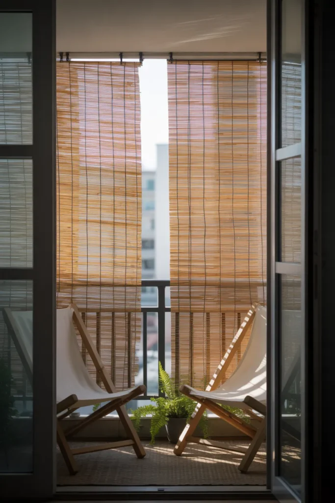 Privacy Screen to Create an Enclosed Feel