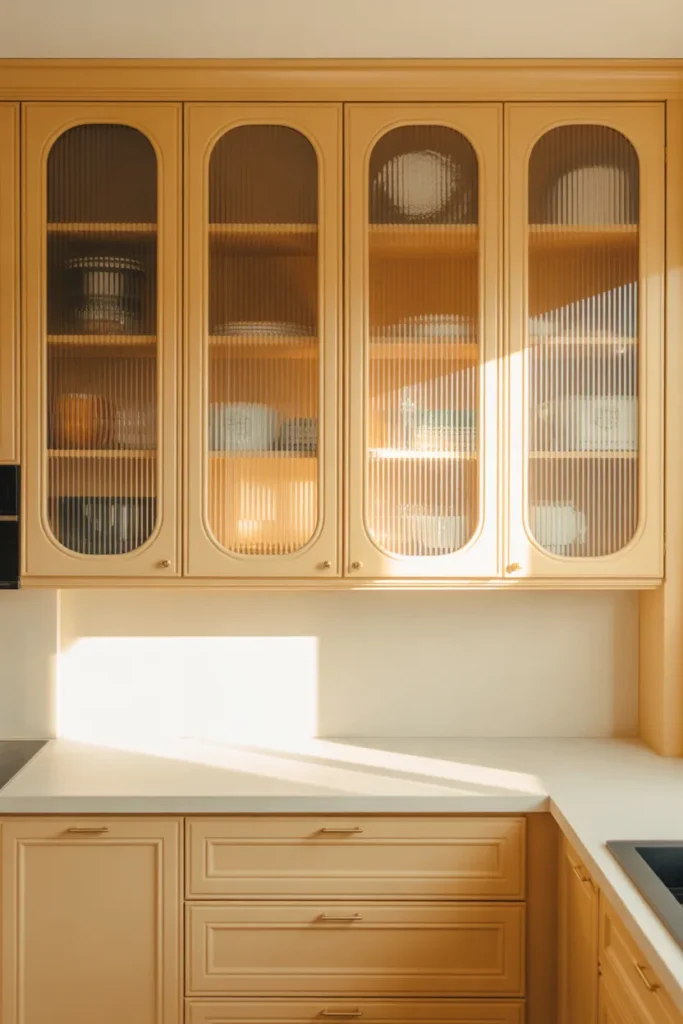Ribbed Glass Cabinet Fronts