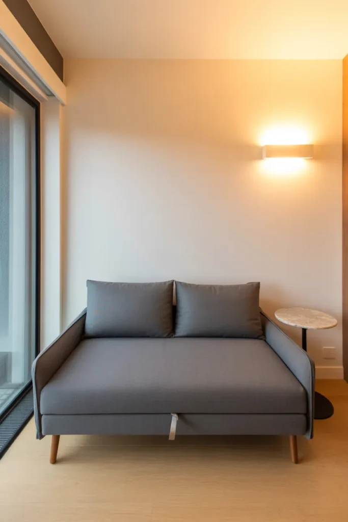 Sleeper Sofa With a Clean Modern Profile
