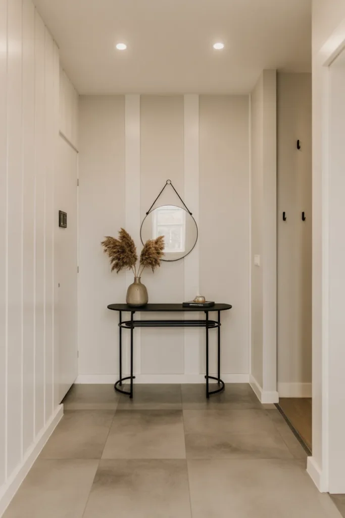 Slim Console Table to Define the Entry Without Blocking Traffic