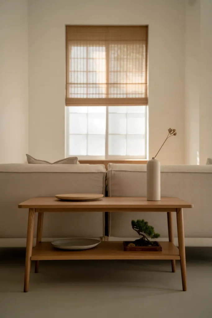 Slim Minimalist Console With Hidden Storage Drawers