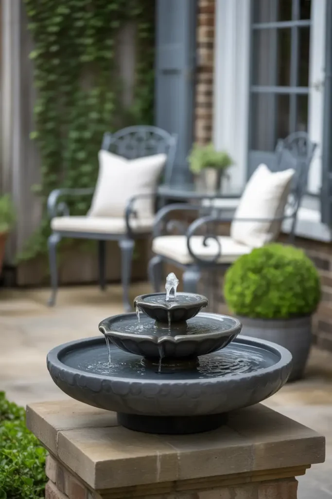 Small Fountain to the Porch