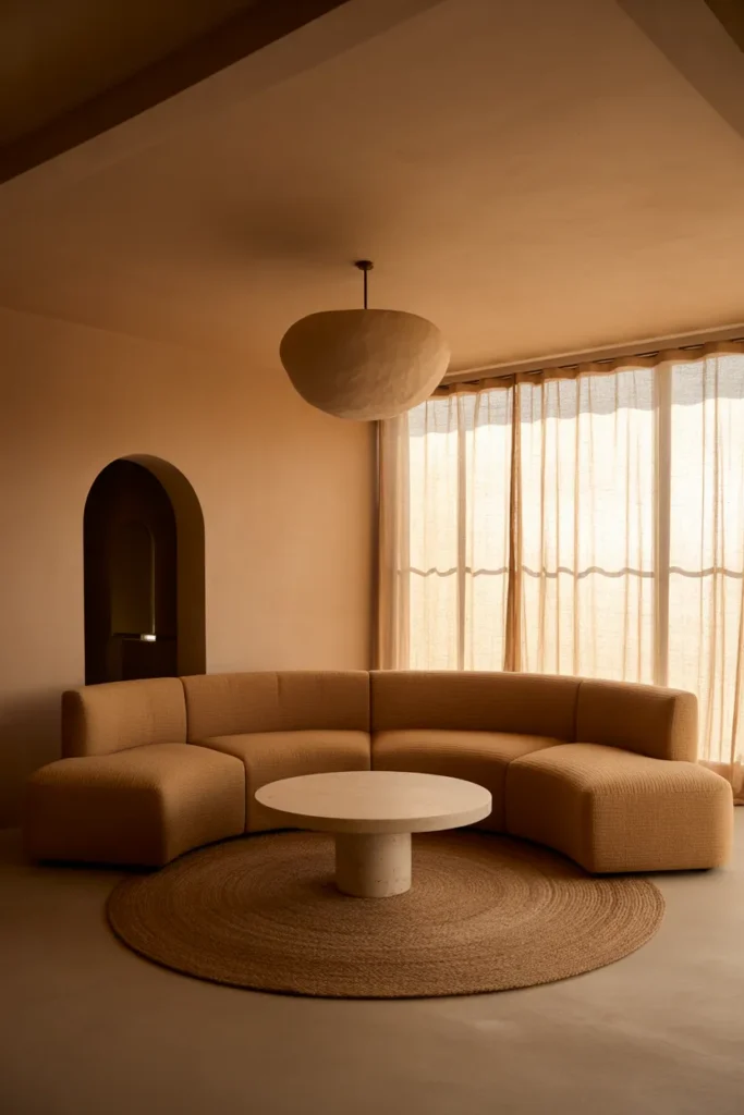 Square living room