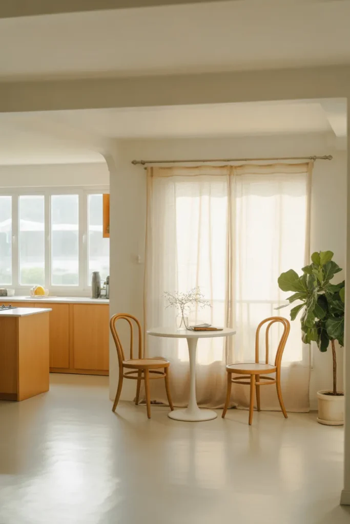Two-Person Bistro Table for Kitchens With Open-Plan Living Zones