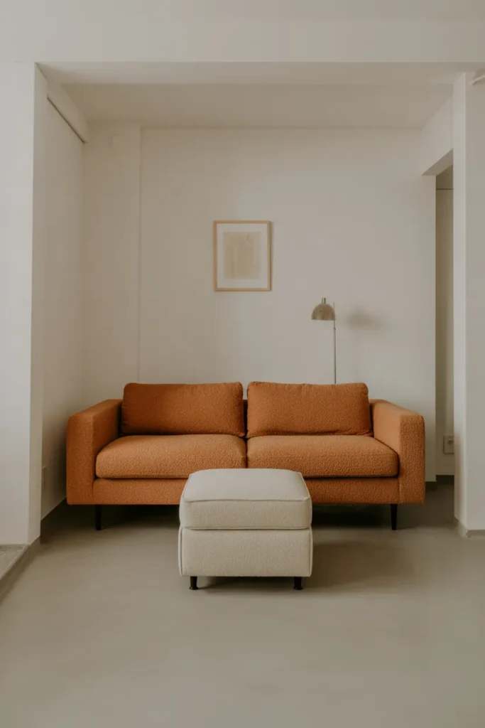Two-Seat Sofa That Does Not Overwhelm a Small Living Room