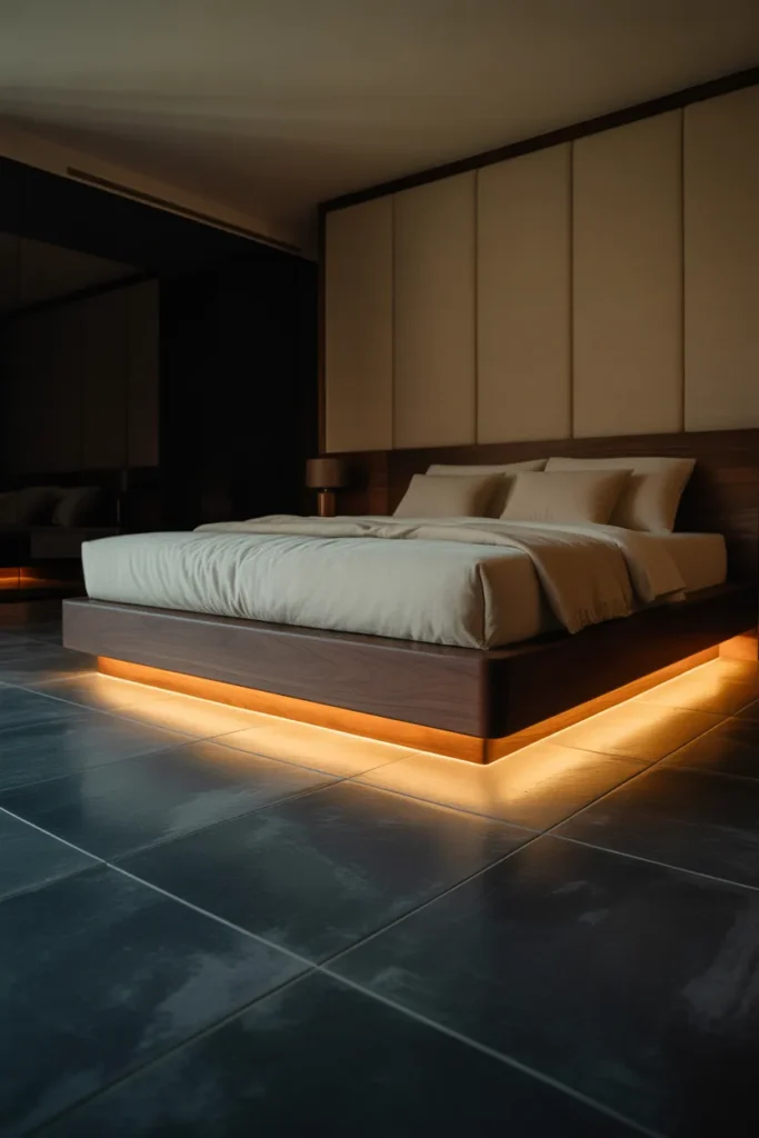 Underbed LED Lighting for a Floating Bed Effect
