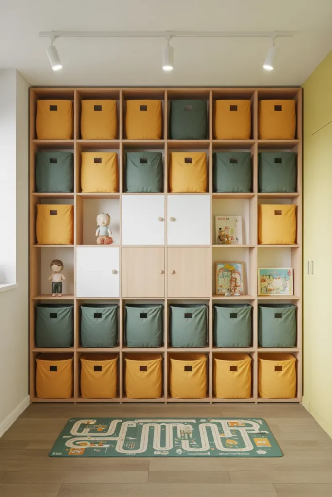 Use Modular Cube Storage to Create a System That Adapts From Toddler to Teen