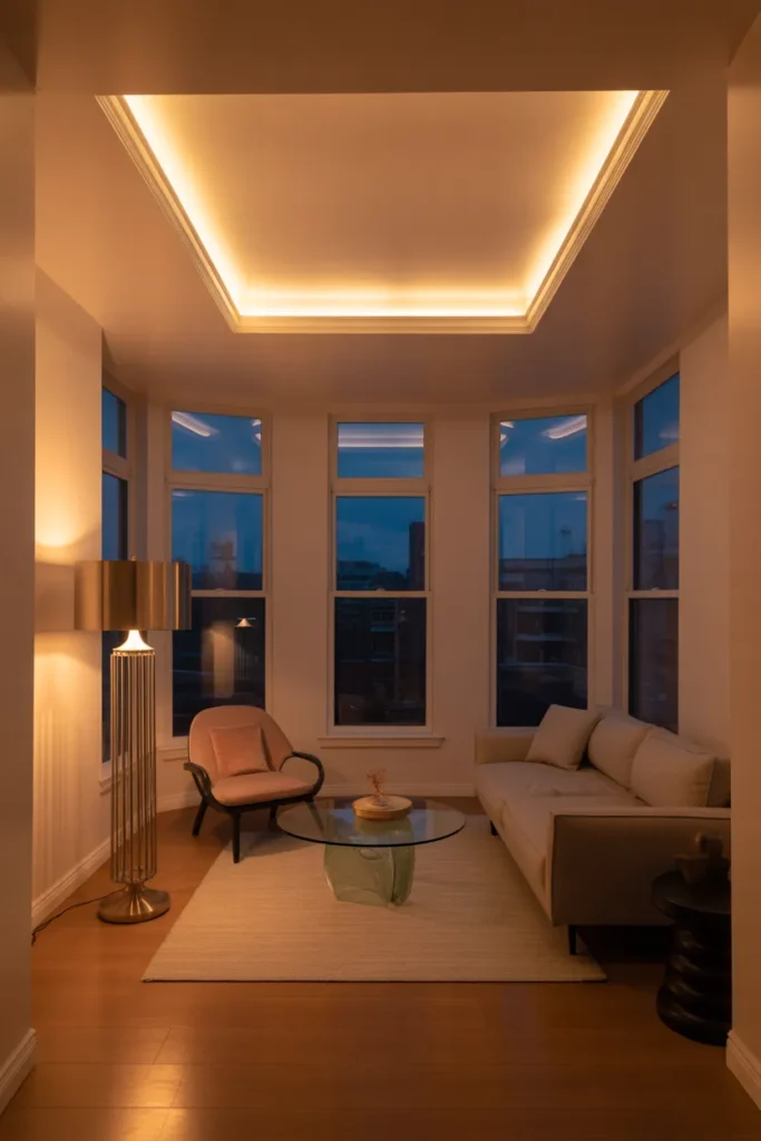 a tall brushed nickel torchiere floor lamp