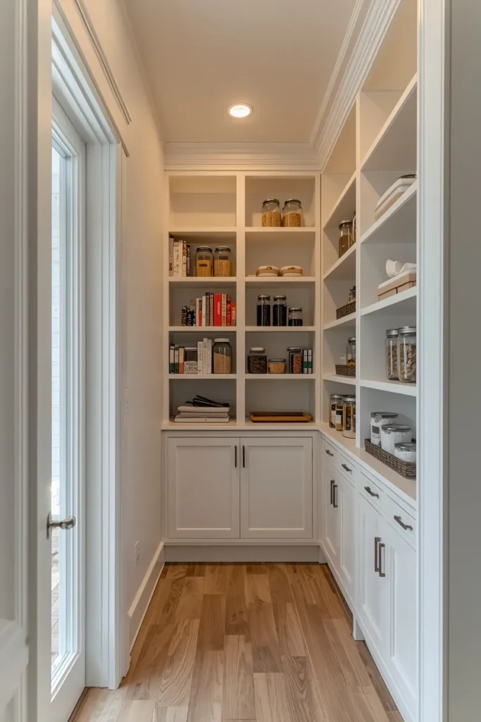 floor-to-ceiling corner pantry