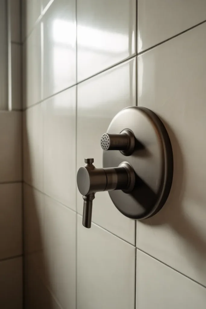 matte black thermostatic shower valve