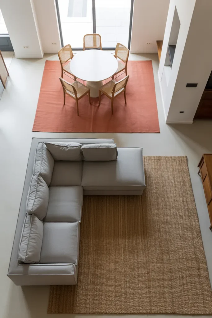open-plan American apartment living