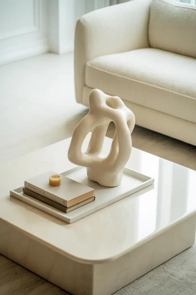 square white marble coffee table