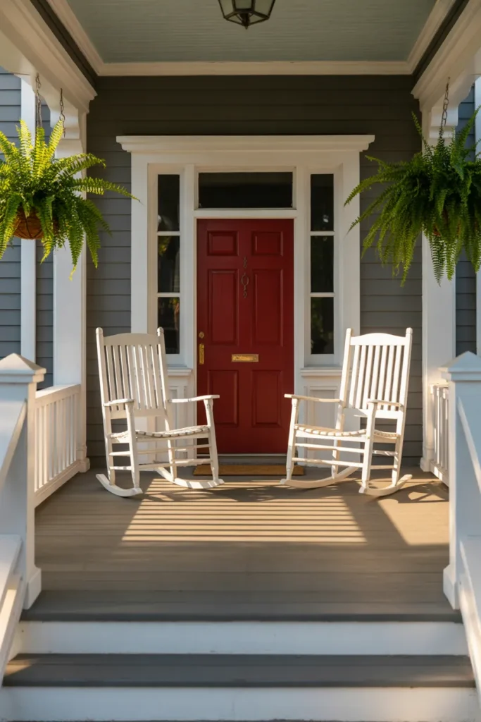 traditional southern-style front porch