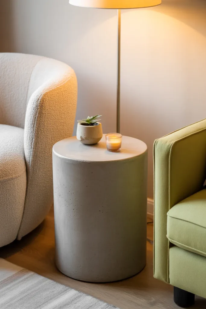 A Drum or Cylinder Side Table