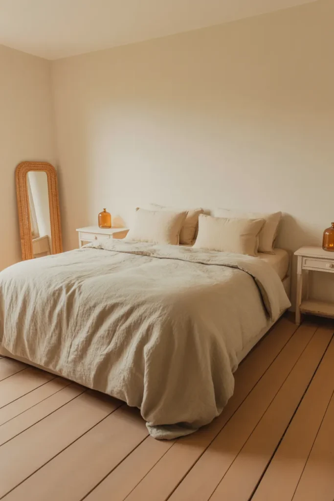 A Neutral Farmhouse Color Palette Built on Warm Whites