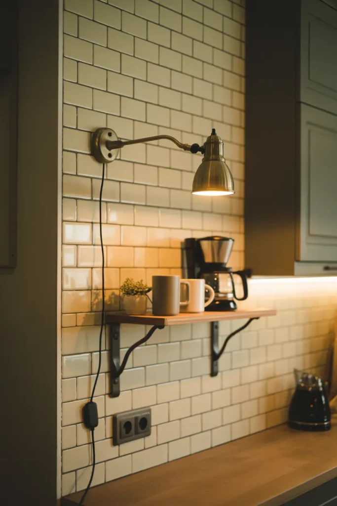 A Plug-In Swing-Arm Wall Lamp