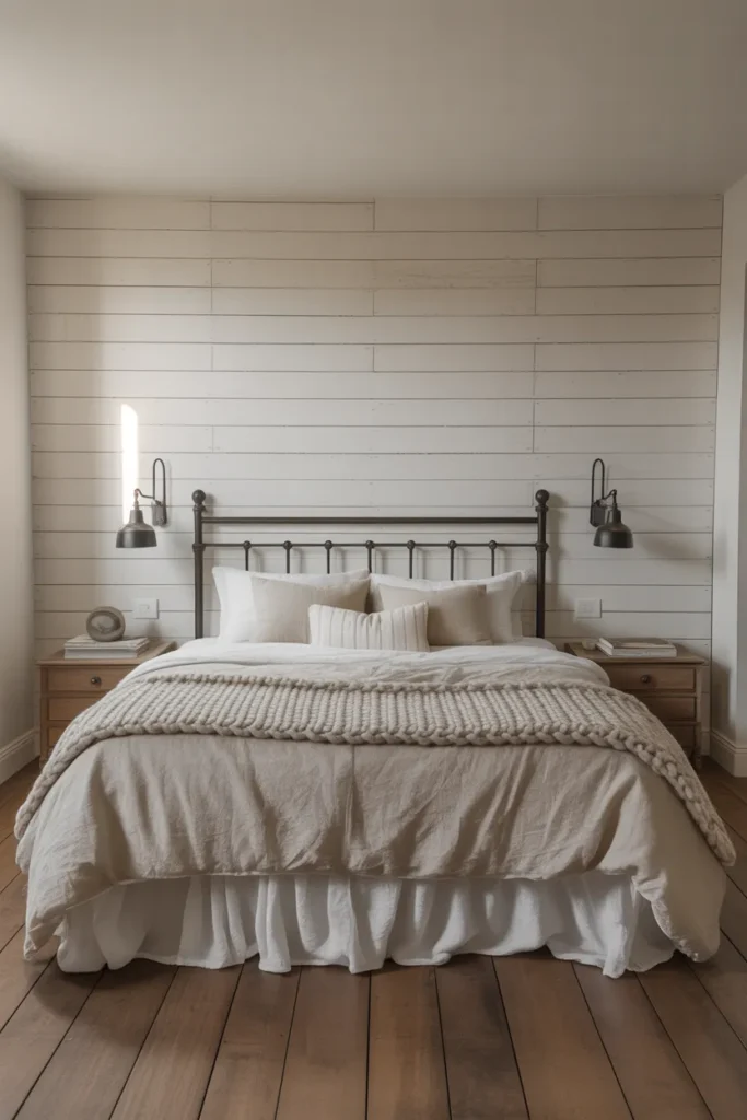 A Shiplap Accent Wall That Adds Farmhouse Character