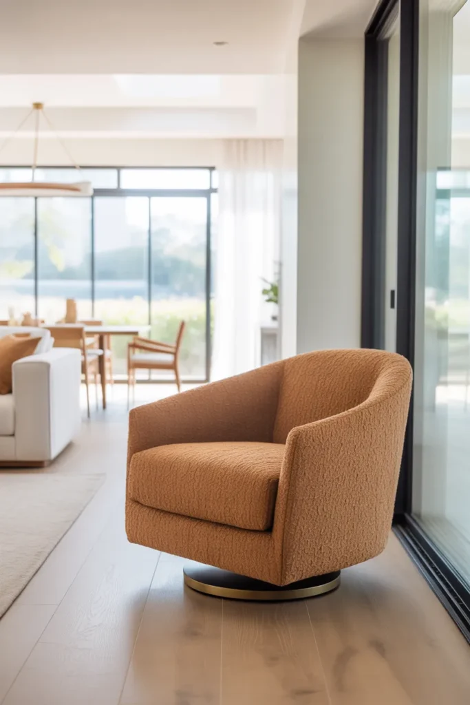 A Swivel Accent Chair That Solves the Multi-Direction Problem