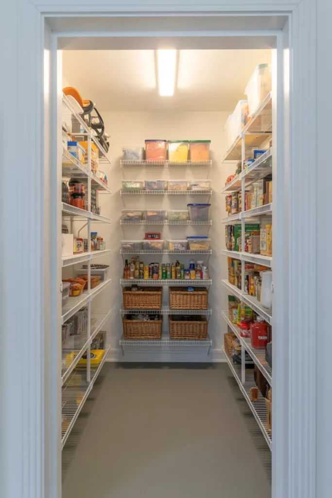 Adjustable Wire Shelving That Gives You a Completely Reconfigurable Pantry