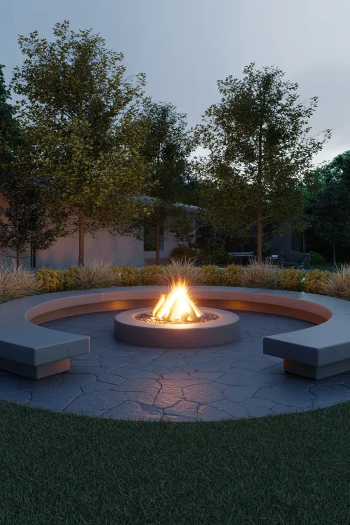 Backyard Fire Pit Zones With Smart Landscape Integration