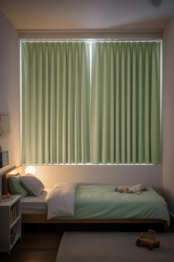Blackout Curtains in a Child's Bedroom