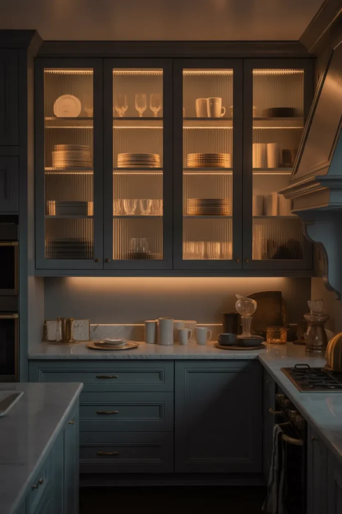 Cabinet Lighting Inside Remaining Closed Cabinets