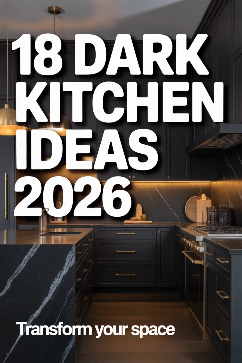 Dark Kitchen Ideas 2026