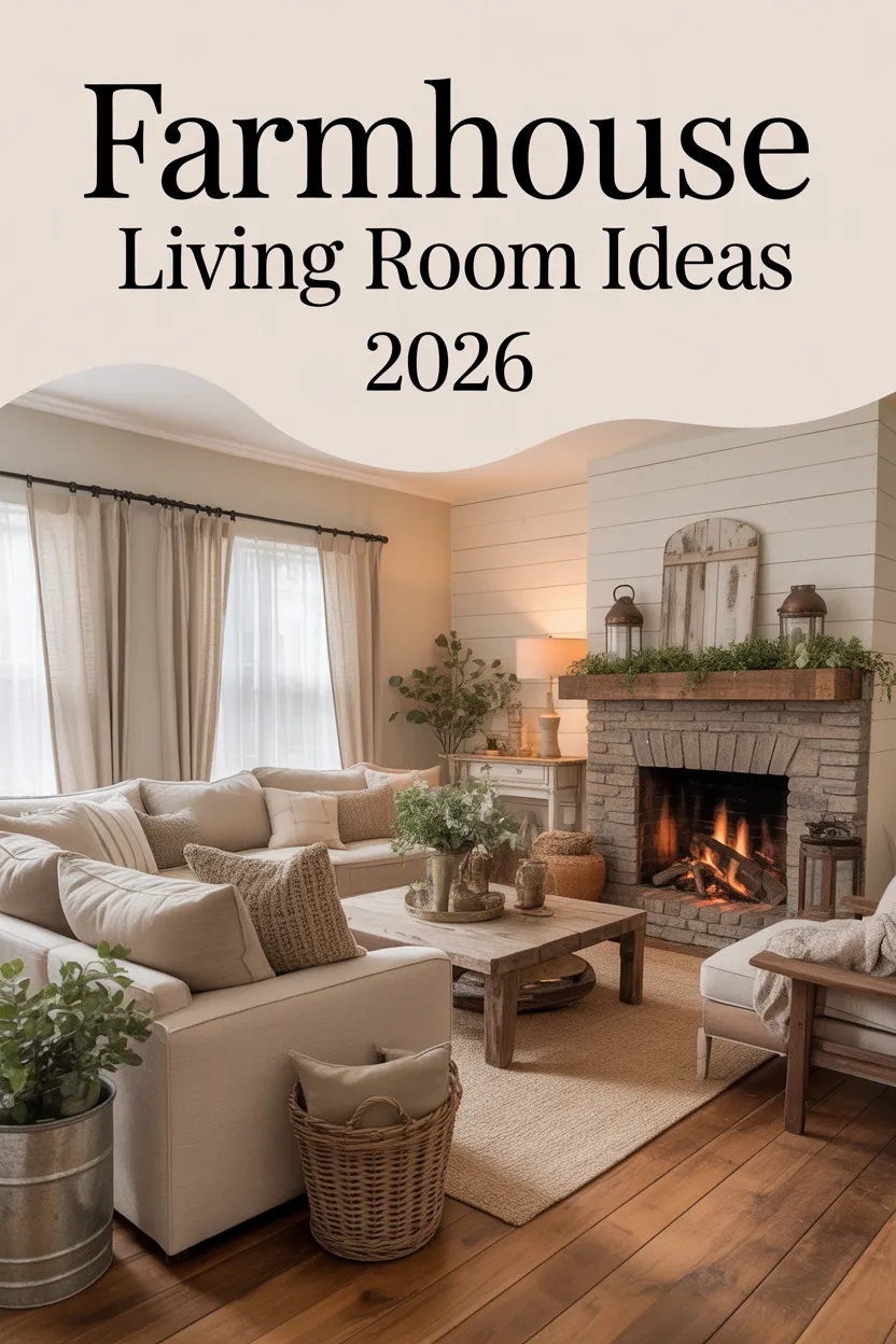 Farmhouse Living Room Ideas 2026