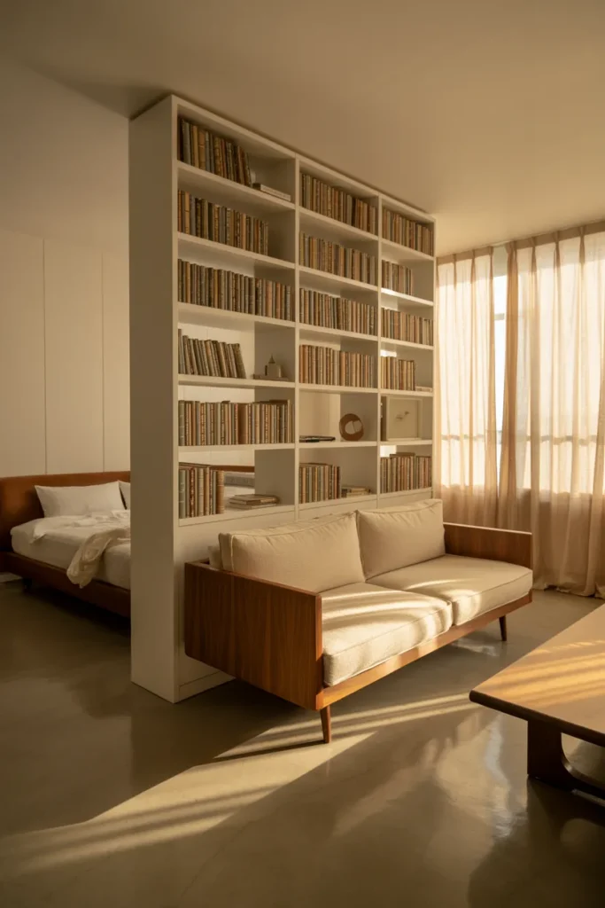 Freestanding Furniture Arrangements That Create Room Structure Without Built-Ins