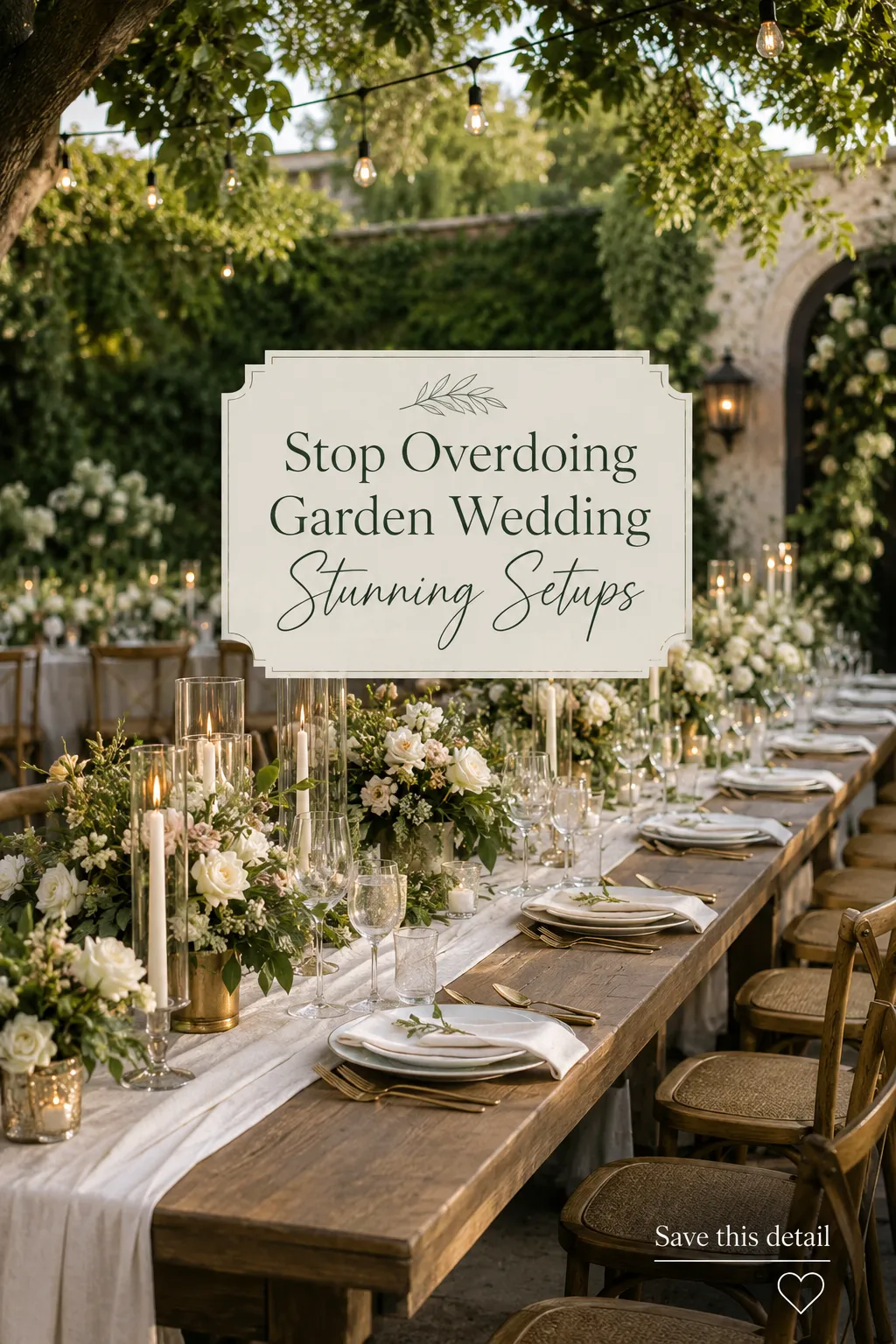 Garden Wedding Stunning Setups