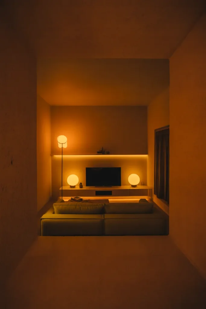 Layer Lighting Across Three Levels to Make a Small Room Feel Larger