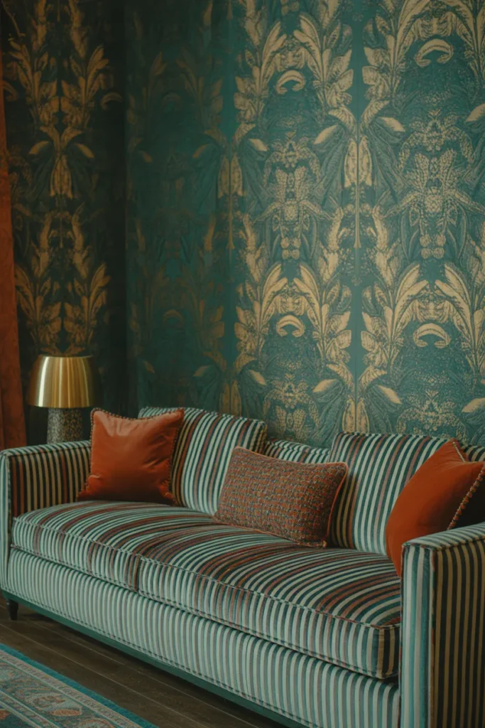 Layer Three Distinct Patterns in One Room Without It Looking Cluttered