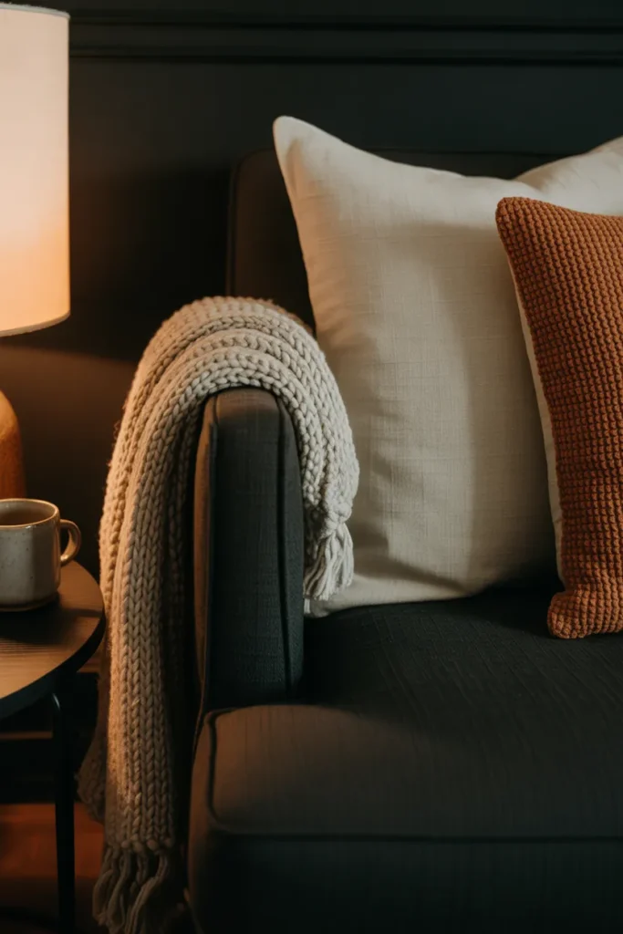 Layer Throw Pillows and Blankets Using the Three-Texture Rule