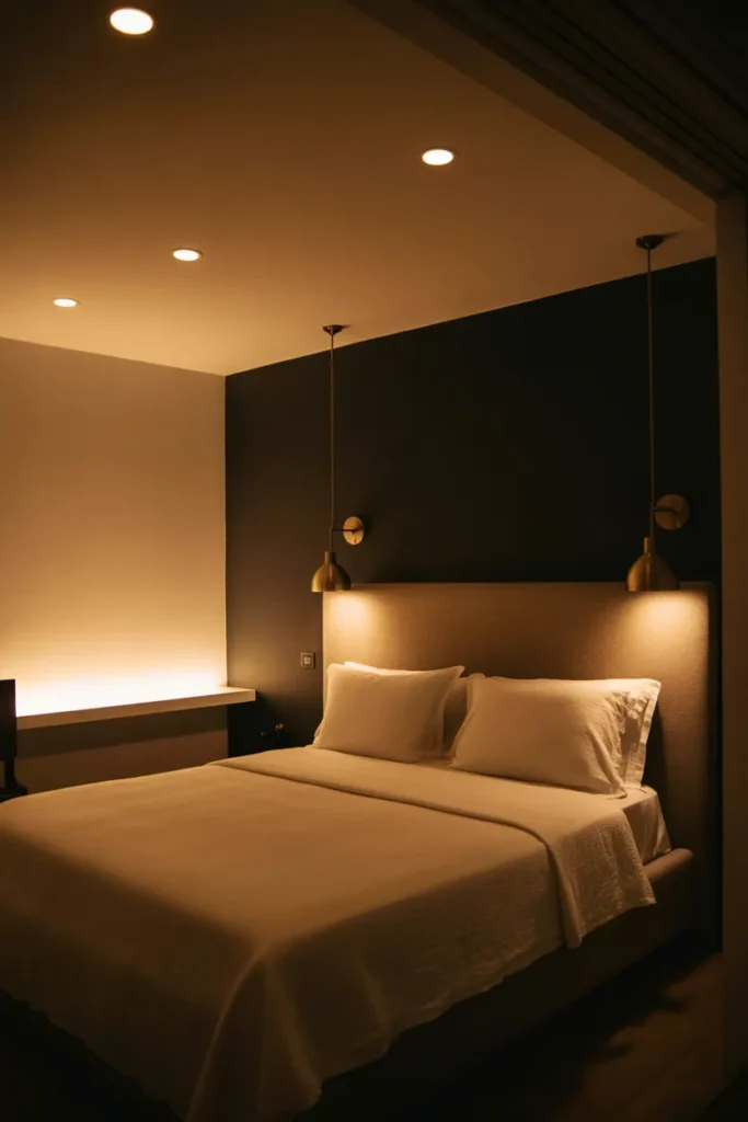 Layered Lighting That Removes the Single Overhead Fixture