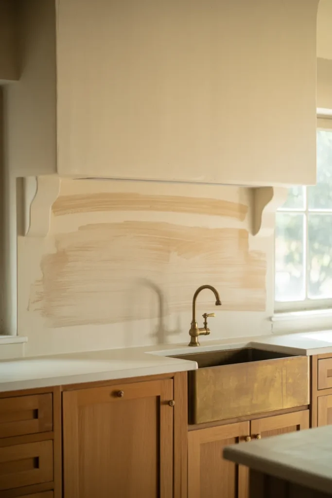Limewash Plaster Backsplash That Works in Rental Kitchens