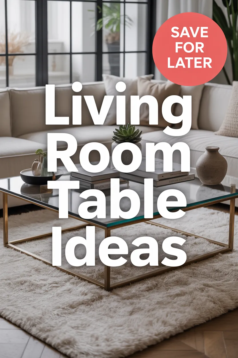 Living Room Table Ideas