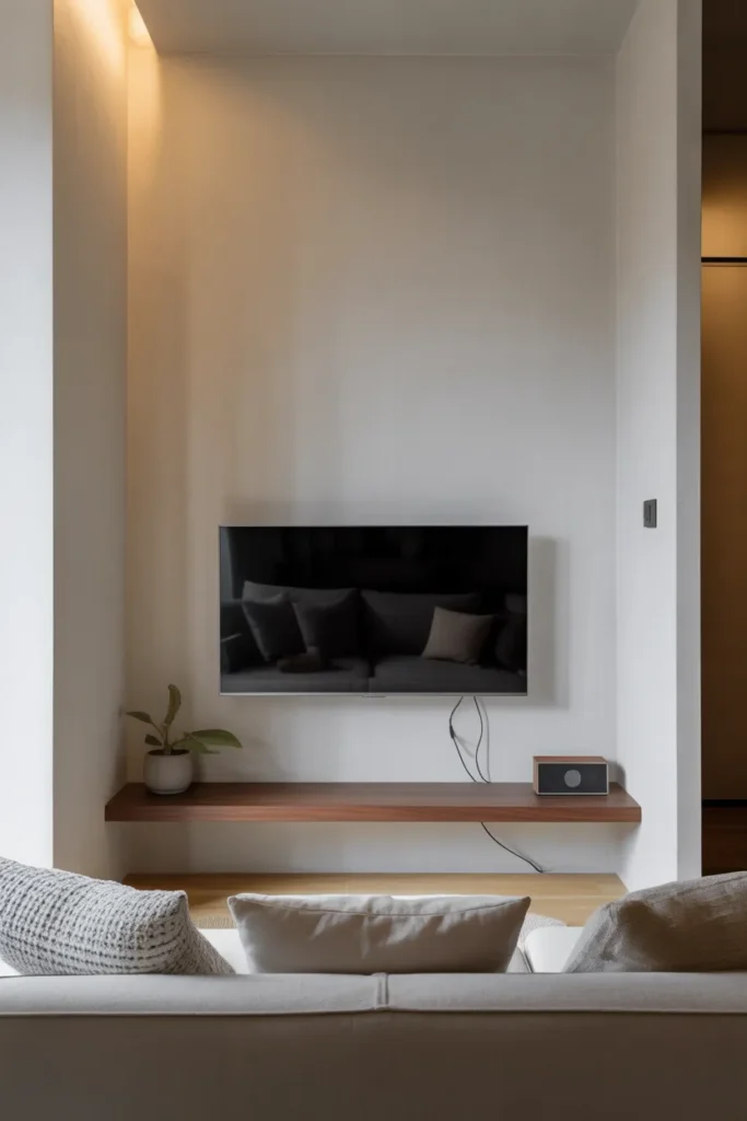 Mount Your TV on the Wall to Free the Entire Media Console Footprint