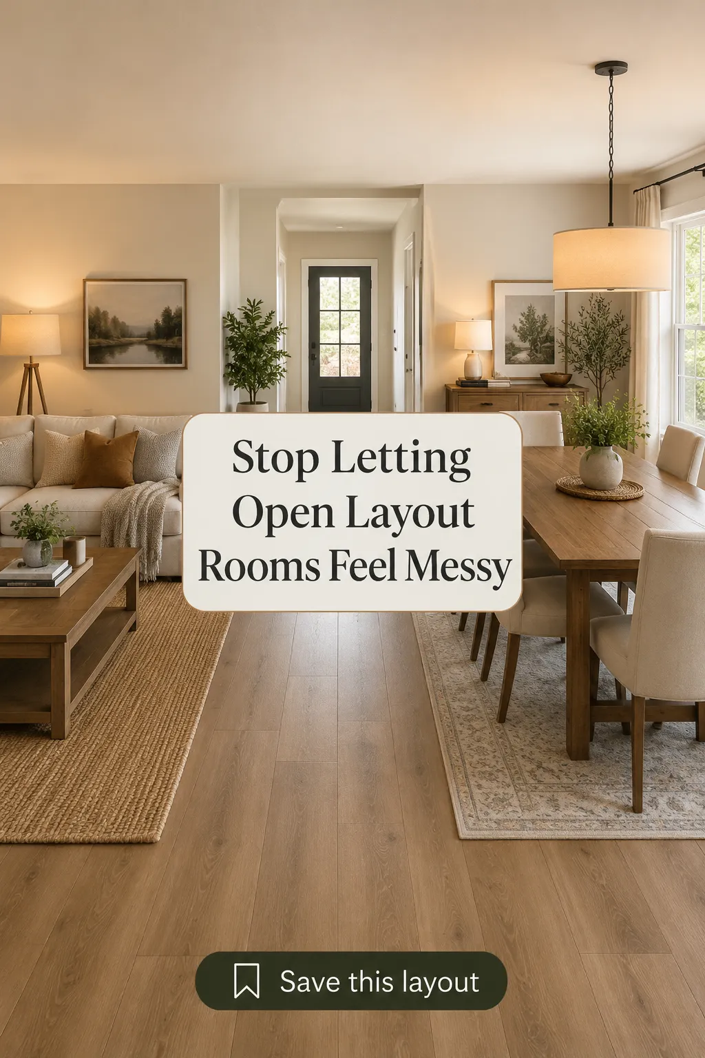 Open Layout Living Room Dining Room
