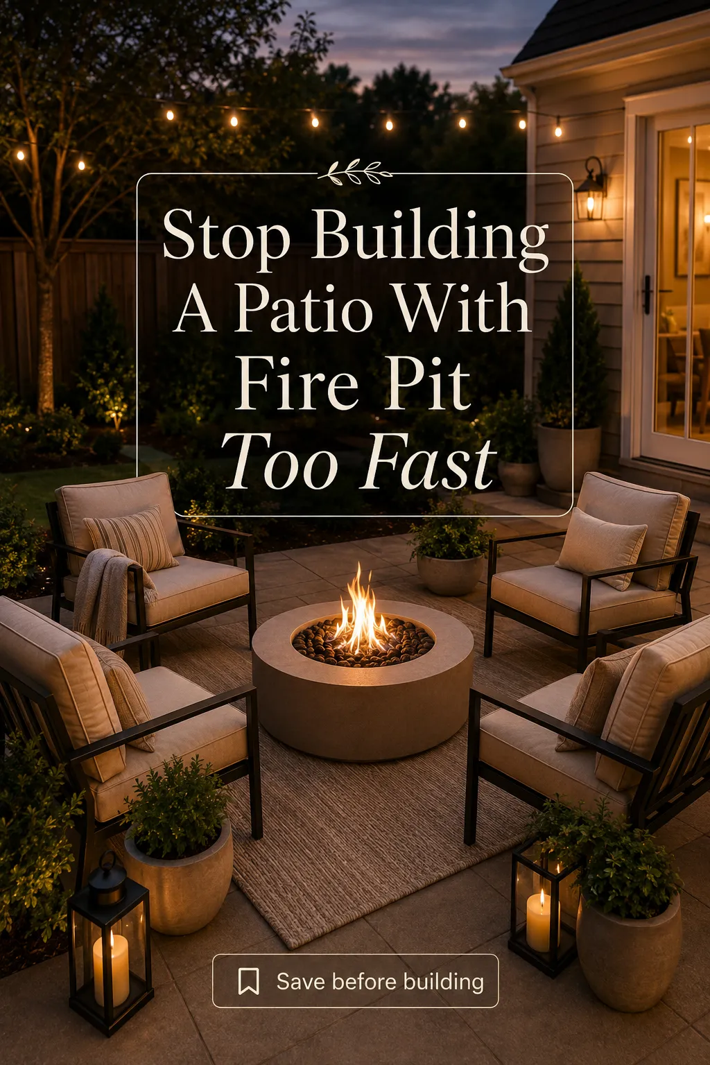 Patio With Fire Pit
