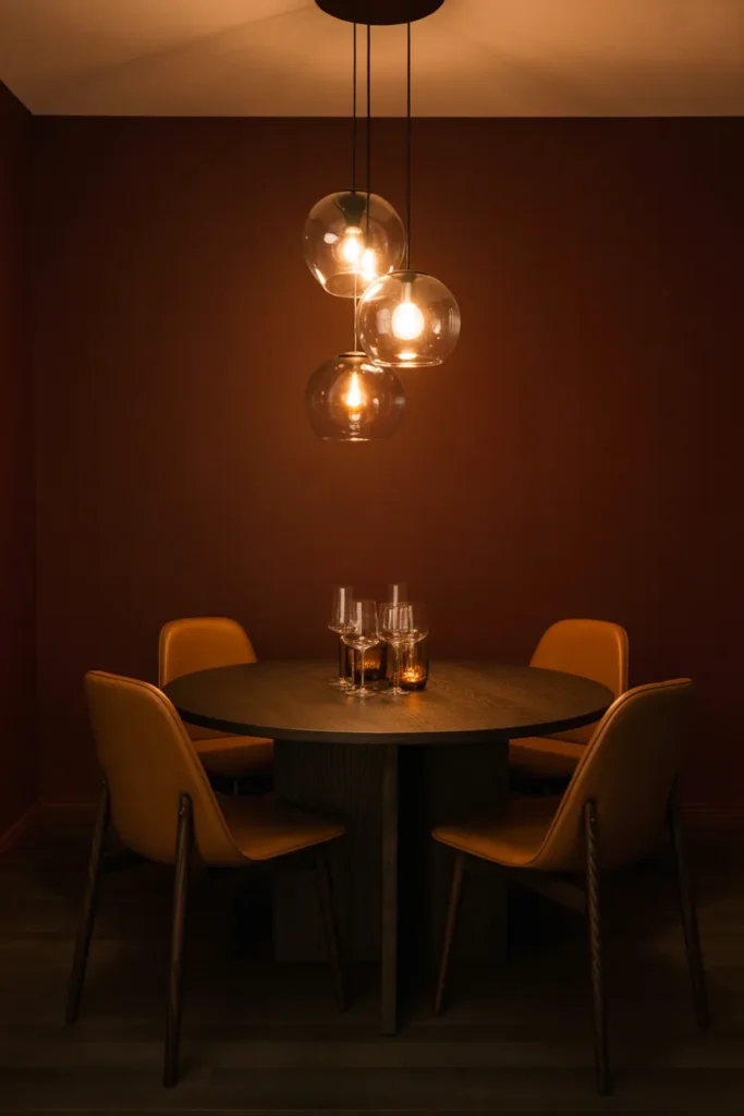 Pendant Lights on a Dimmer to Control Mood