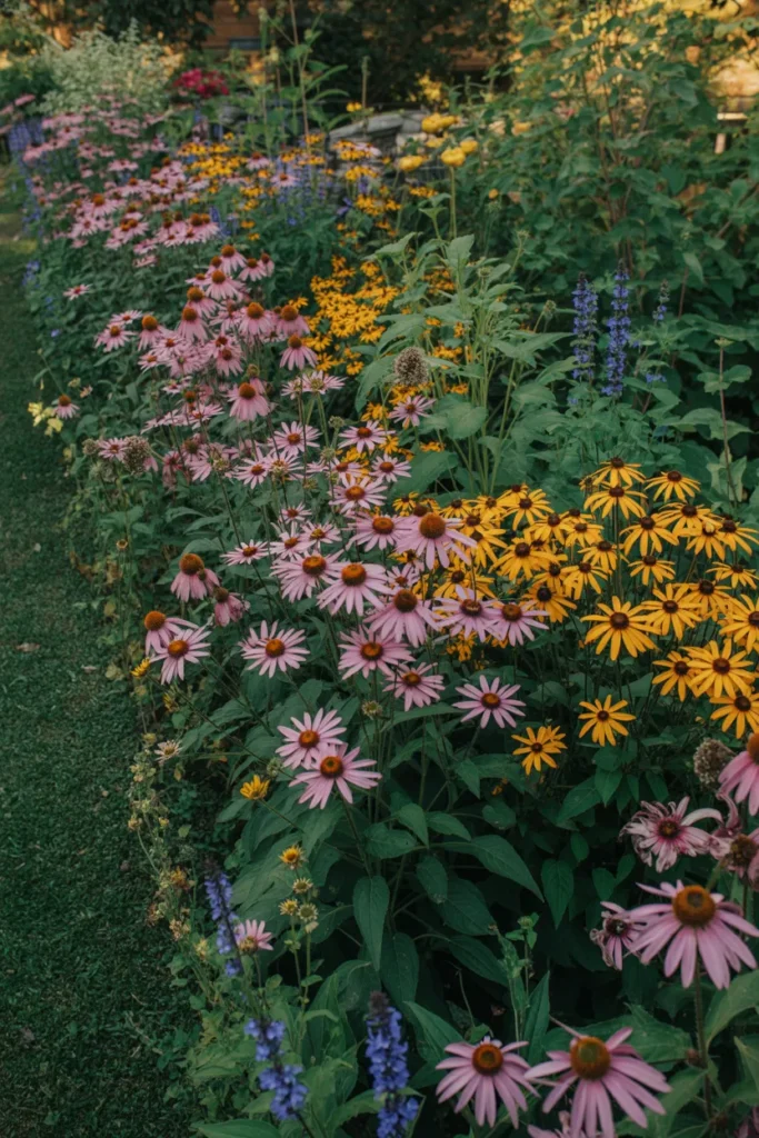 Perennial Garden Designed to Self-Seed and Fill In Over Time