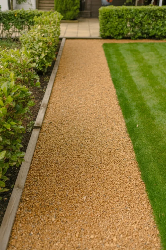 Resin-Bound Gravel Path for a Low-Maintenance Suburban Garden