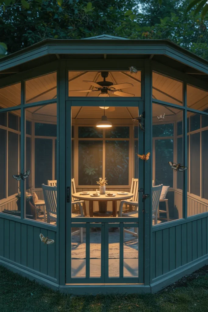 Screened Gazebo That Solves the Mosquito Problem in Humid Climates